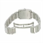 Cartier Tank Francaise SM WE1002S3 Ladies' Watch, Diamond Bezel, Ivory, 18K White Gold, Quartz. - Image 4