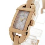 Gucci 6800L Pink Gold Shell Dial Stainless Steel White Quartz Watch 1683GUCCI - Image 3