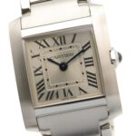 Cartier Tank FranÃ§aise SM Watch, Stainless Steel, Ladies, Silver Tone, WSTA0065 - Image 3