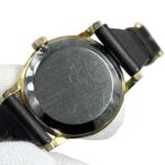 Omega De Ville Watch f-25030 Gold Black Women's SS Leather Manual Winding OMEGA Dial Analog Stainless Steel - Image 7