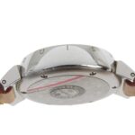 Louis Vuitton Tambour Watch Q1211, Stainless Steel and Leather Quartz Movement, Analog Display, Brown Dial, Women's - Image 6