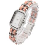 Chanel PremiÃ¨re Rock Limited Edition (1200 pieces worldwide) Stainless Steel Leather Strap Wo White with Shell H6359 - Image 2