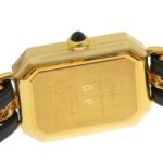 Chanel CHANEL PremiÃ¨re Large Size H0001 Black Dial GP/Leather Quartz Wo Approx. 26mm (height) x 20mm (width) - Image 4