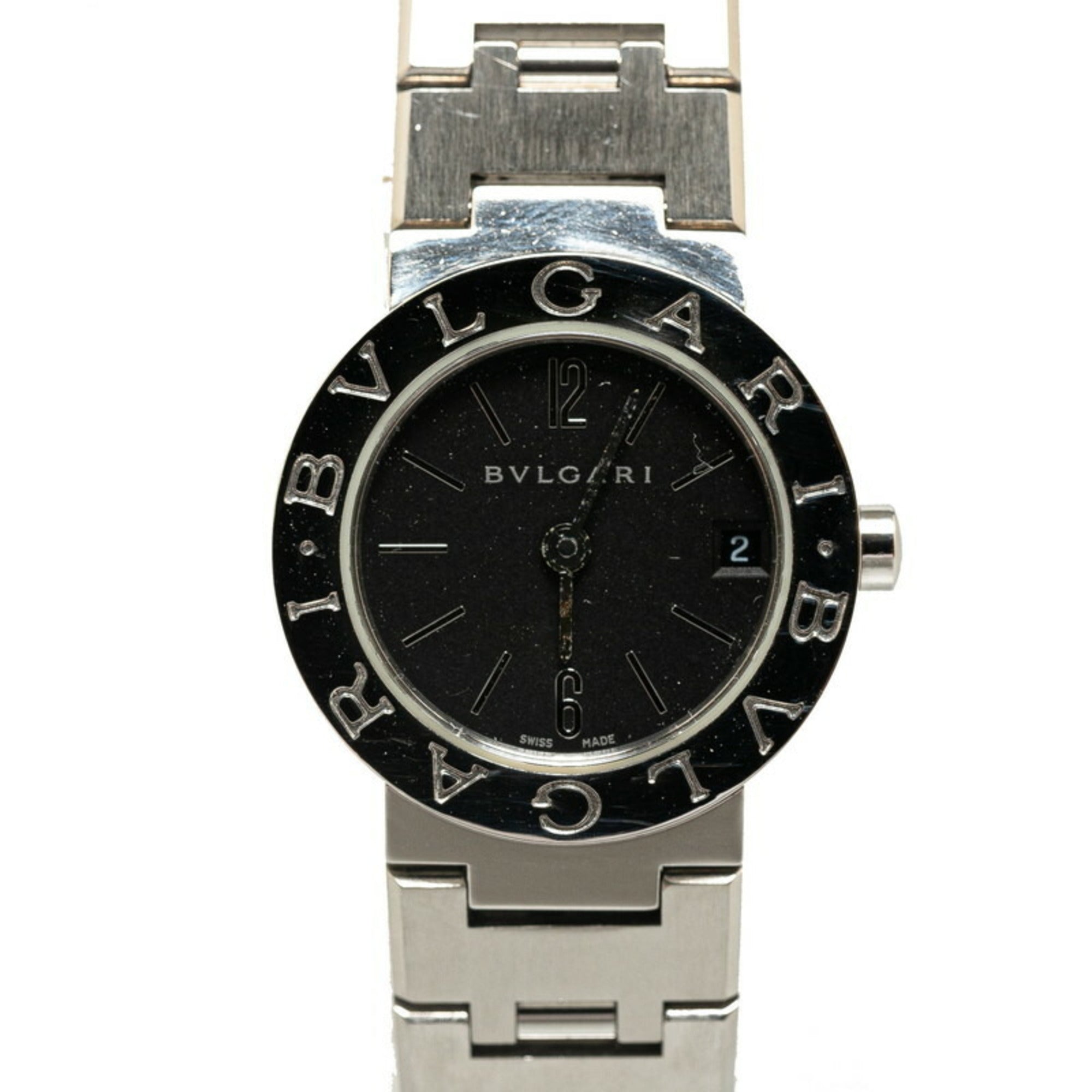 2000_f3f1253f-d29a-45f1-804e-18acda45e035.jpg BVLGARI Watch BB23SS Quartz Black Dial Stainless Steel Women's - Image 1