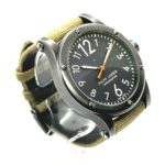 RALPH LAUREN Ralph Lauren Sporting Safari RL67 Chronometer Watch (RL0220900) with Stainless Steel Canvas Strap, Black/Khaki - Image 4