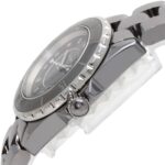 CHANEL H3241 J12 33mm Chromatic 12P Diamond Watch in Titanium Ceramic/Titanium Ceramic for Women - Image 5