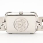Hermes CroisiÃ¨re watch, stainless steel, women's, white with mother-of-pearl dial, CR2.210 - Image 4
