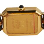 CHANEL Premiere M Quartz Watch with Black Dial and Plated Leather Strap for Women - Image 3