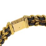 CHANEL Premiere L Watch, Gold-plated x Leather, Quartz, Analog Display, Black Dial, L, Women's - Image 7