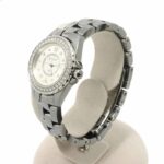 Chanel J12 Chromatic H3402 Ladies' with Diamond Bezel 8 Diamonds Gray Ceramic Quartz Movement - Image 3