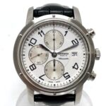 HERMES CP1.910 Clipper Chrono Automatic Chronograph Date Wrist SS Silver