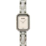 Chanel Premiere H2132 Wo Diamond Bezel White Ceramic Quartz