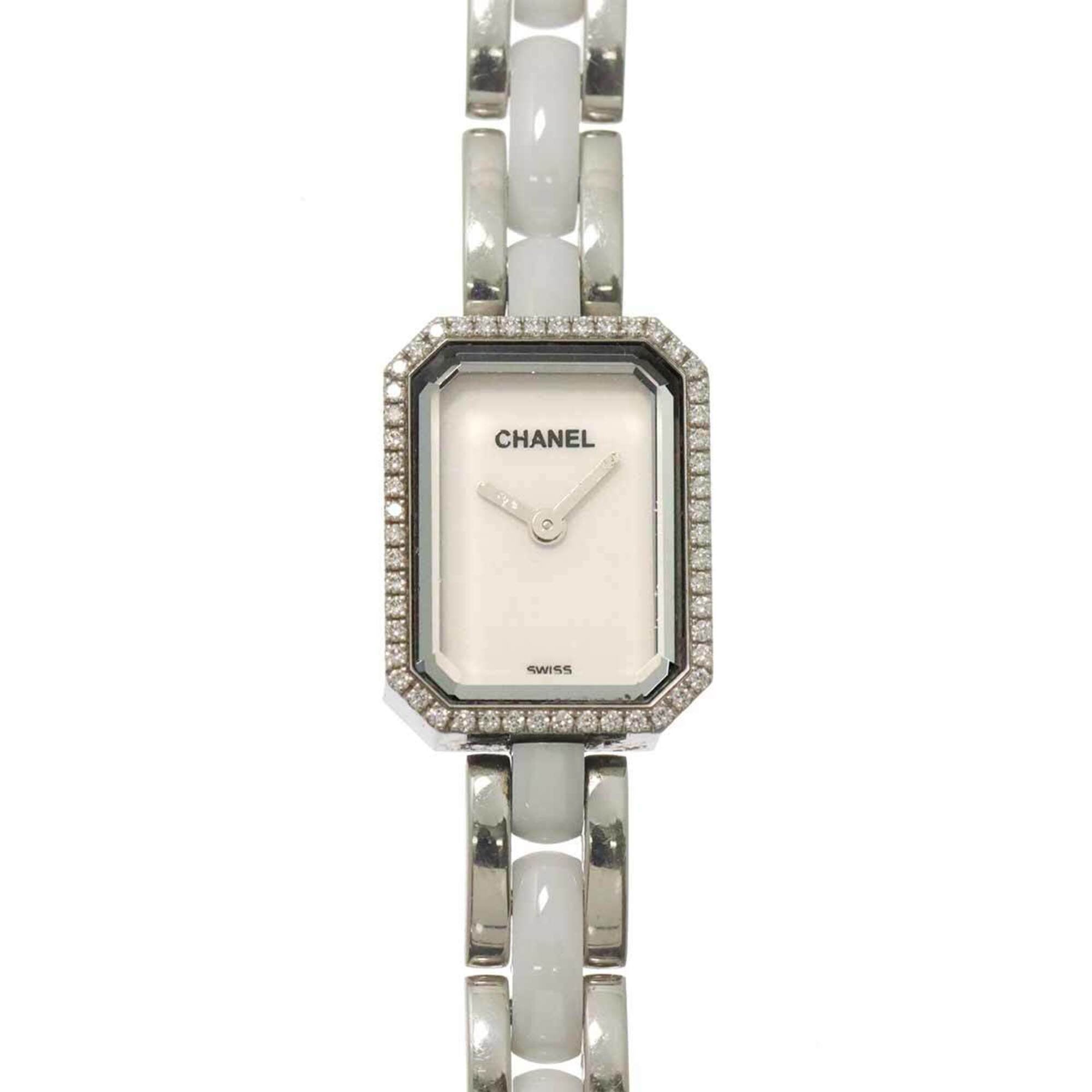 2000_f7034107-a4e1-4bef-a443-b511f8a5f7cf.jpg Chanel Premiere H2132 Wo Diamond Bezel White Ceramic Quartz - Image 1