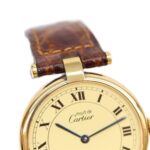 Cartier 90s 925 Must VendÃ´me Vermeil LM Quartz Gold with Ivory Dial Ladies - Image 5