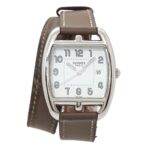 Hermes Cape Cod Tonneau Double Tour CT1 710 Boys' Date White Quartz