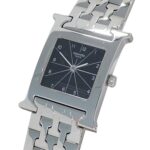 Hermes HERMES Women's Watch Brand H-Watch Quartz QZ Stainless Steel SS HH1.210 Silver Black