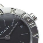 BVLGARI Watch BB23SS Stainless Steel Quartz Analog Display Black Dial Women's - Image 7
