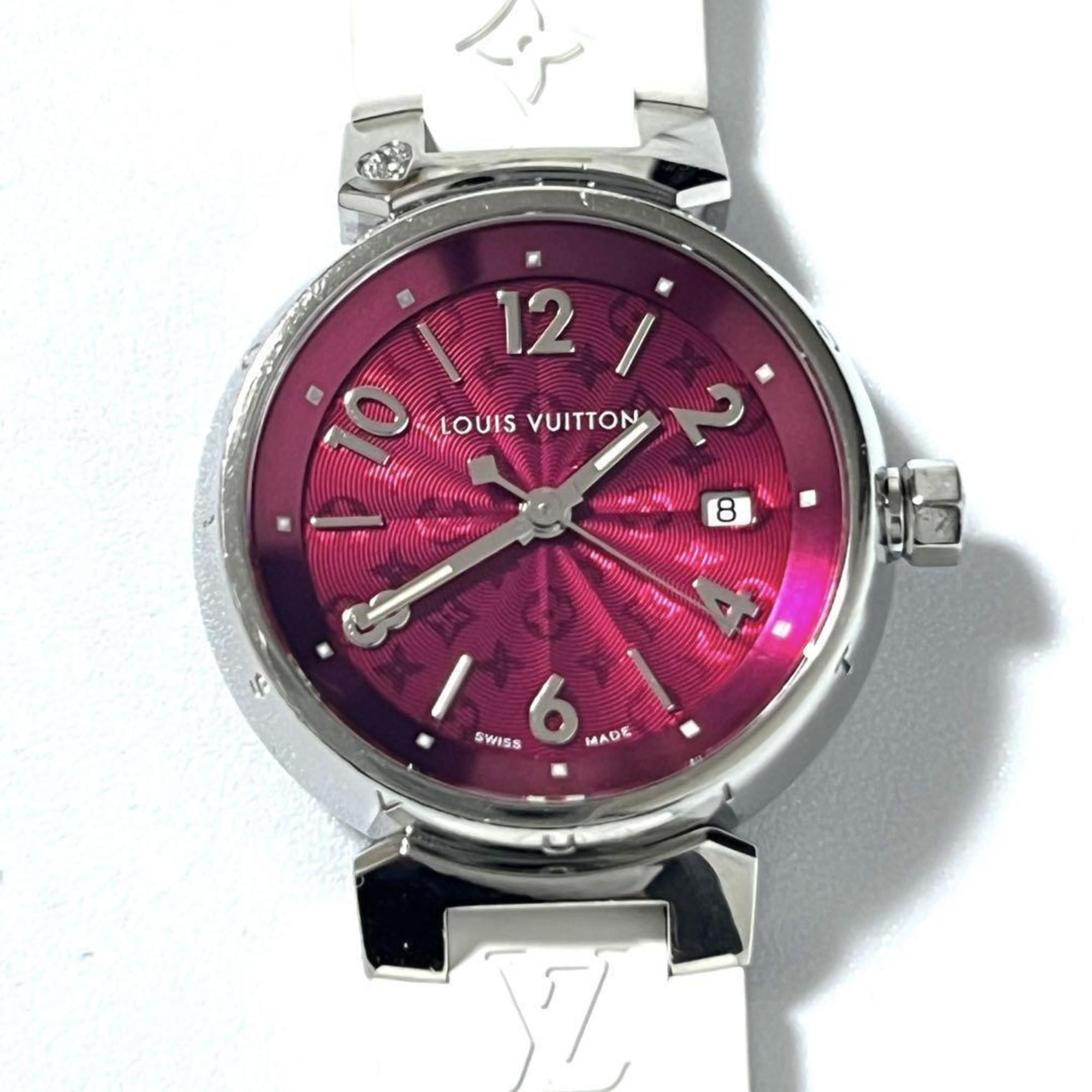 2000_f940482e-19b5-45cb-bab6-6bedccb23611.jpg Louis Vuitton LOUIS VUITTON Ladies Watch Tambour Monogram Q121W - Image 1