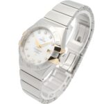 Omega Constellation 18K yellow gold stainless steel wo white dial with mother-of-pearl case model number 123.20.31.20.55.004 - Image 2