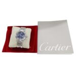 Cartier Pasha C Big Date Automatic for Boys Stainless Steel (SS) W31047M7 Silver/Navy - Image 7