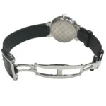 Louis Vuitton Tambour watch, total weight 48g, stainless steel, genuine leather strap, quartz movement, silver dial, Q13MJ - Image 7