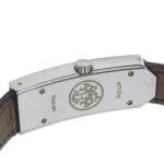 Hermes Kelly II watch KT1.210, stainless steel, quartz, analog display, white dial, women's watch. - Image 5