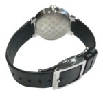 Louis Vuitton Tambour watch, total weight 48g, stainless steel, genuine leather strap, quartz movement, silver dial, Q13MJ - Image 6