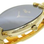 Christian Dior Bakira Watch D46-154-4 Gold Plated Quartz Analog Display Black Dial Women's I120224009 - Image 7