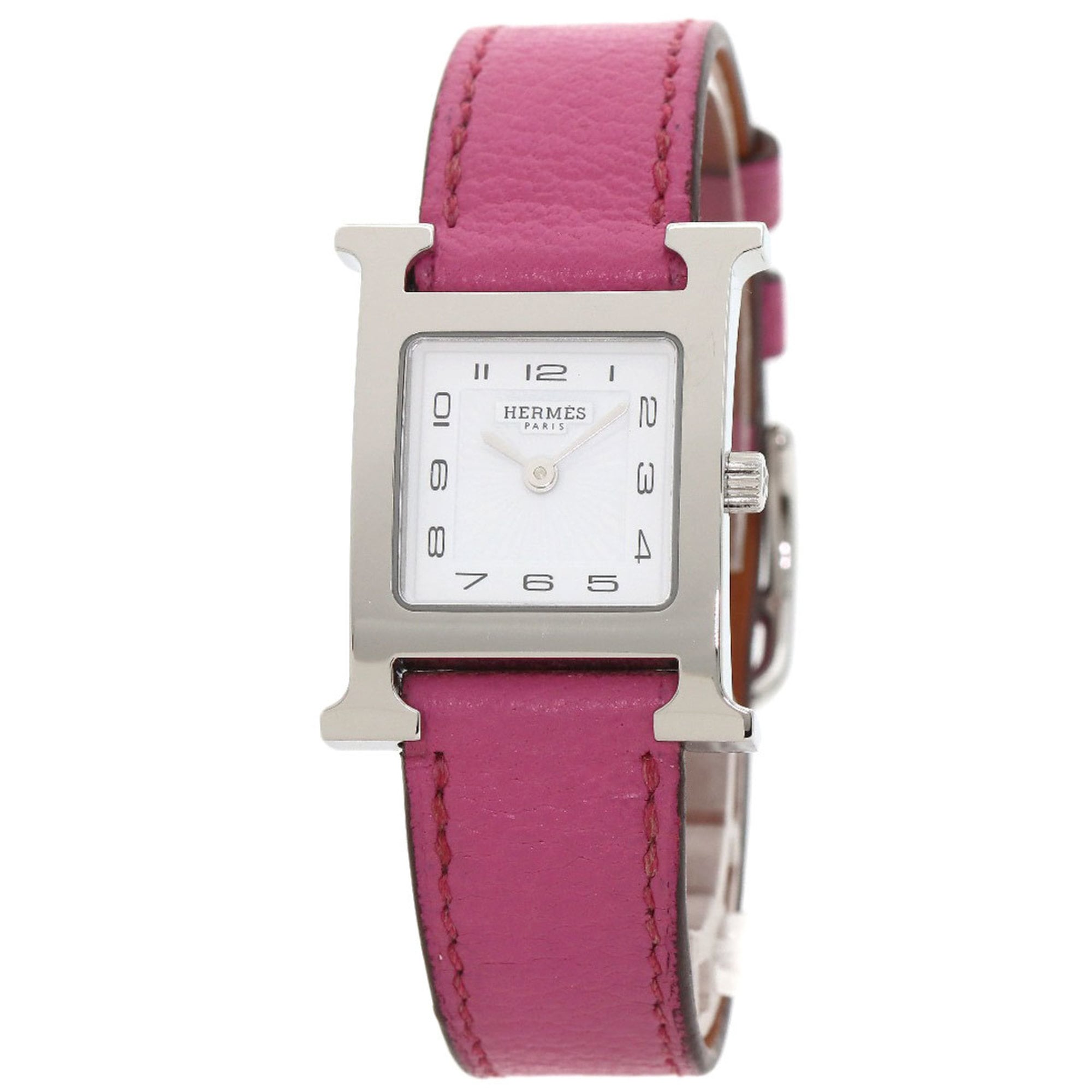 2000_fb7de8fc-42fd-41a6-a6fe-2bcafabaef47.jpg Hermes HH1.210 H Watch Stainless Steel Leather Ladies HERMES - Image 1