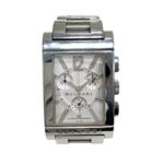 Bulgari BVLGARI Rettangolo watch, total weight 121g, stainless steel, quartz movement, silver dial, RTC49S