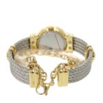 Unused Charriol Saint-Tropez 12-Piece Diamond Stainless Steel Watch with White Shell and Gold Dial, Quartz Movement, 0598 CHARRIOL - Image 4