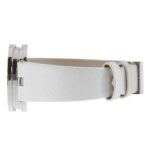 BVLGARI B-zero1 Watch BZ30FDSL Stainless Steel x Leather Flower Quartz Analog Display White Shell Dial Women's - Image 4