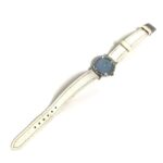 HERMES CL4.230 Clipper Nacle 12-Piece Diamond Wo with Leather Strap White Leather/Stainless Steel - Image 4