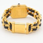 Chanel CHANEL PremiÃ¨re S Watch, Gold Plated (GP), Leather Strap, Women's, Black, H0001 - Image 4