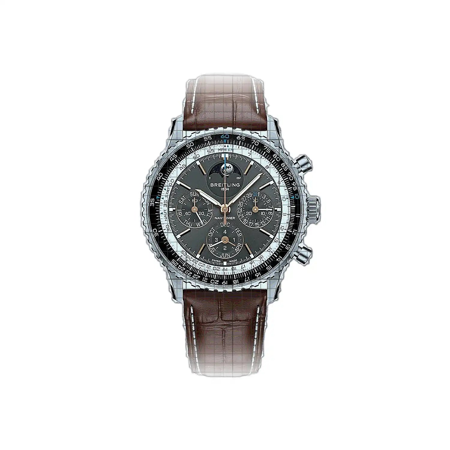 Breitling-Navitimer_B19_Chronograph_43_Perpetual_Calendar-PB1921251B1P1-53215-AP-1_8d53bf47-5f7a-4e14-9f91-2b7b86f44e6b.jpg Breitling Navitimer B19 Chronograph 43 Perpetual Calendar 43mm Grey - Image 1