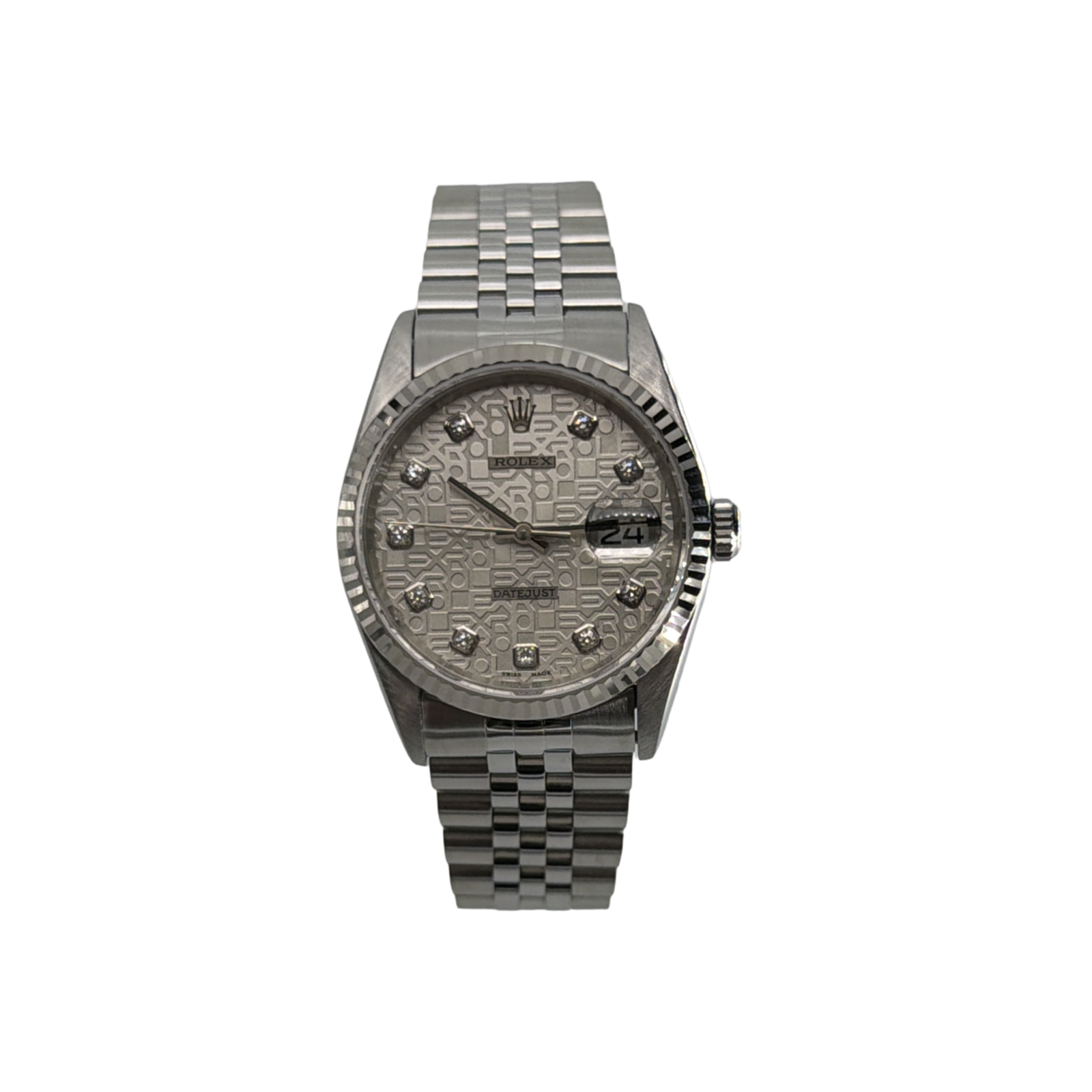 IMG_3815.png Rolex Datejust 36 Silver Jubilee Diamond CPO 1997 - Image 1