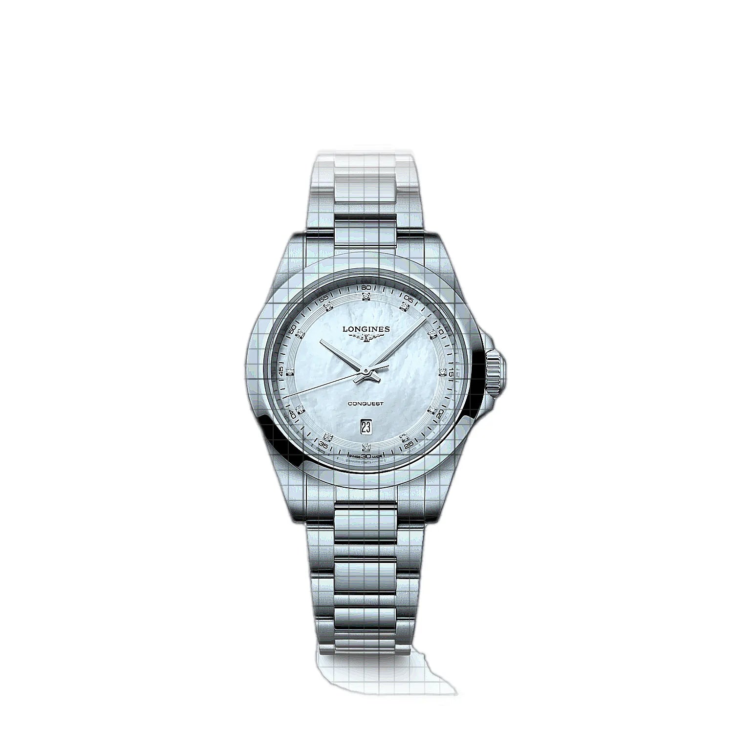 Longines-Conquest-L33504876-57362-AP-1_b72fd73a-40db-4362-9661-c55ed3482a81.jpg Longines Conquest Mother of Pearl - Image 1