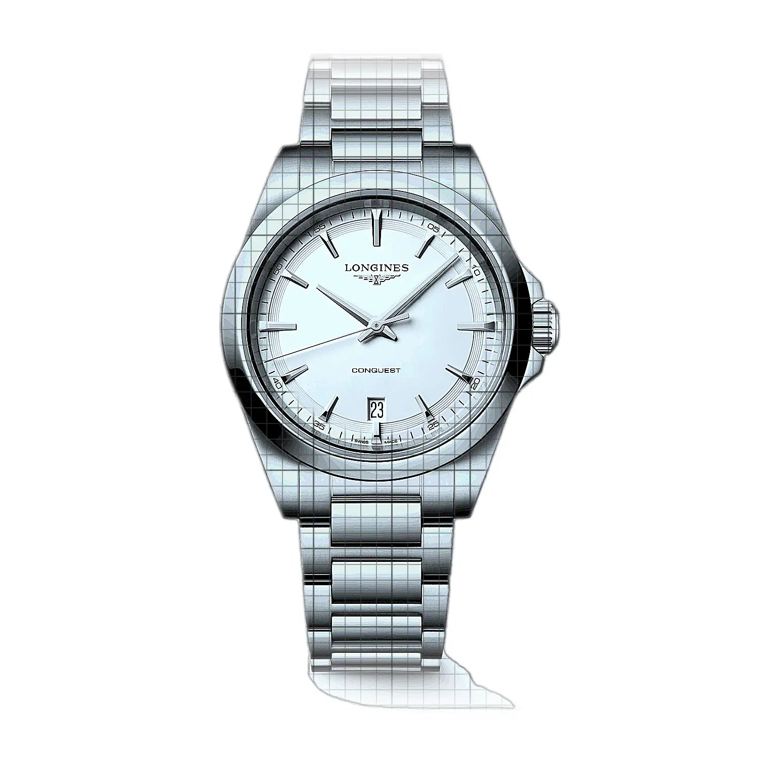 Longines-Conquest-L37504126-57352-AP-1_3b2010cc-e660-44fc-a965-c2f3a68506d0.jpg Longines Conquest White - Image 1