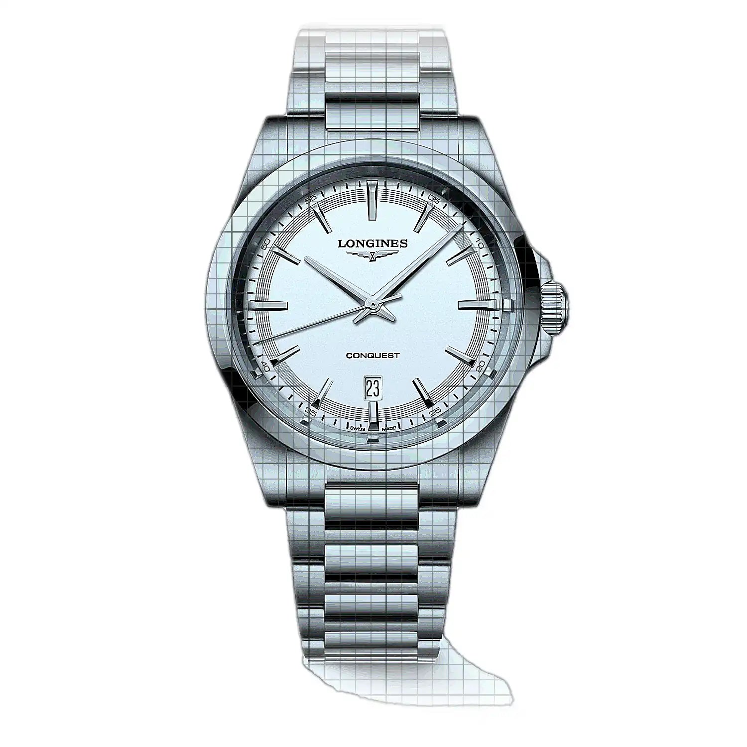 Longines-Conquest-L38604126-57349-AP-1_f377d9f8-50a3-410b-b8de-1a507eb8f481.jpg Longines Conquest White - Image 1