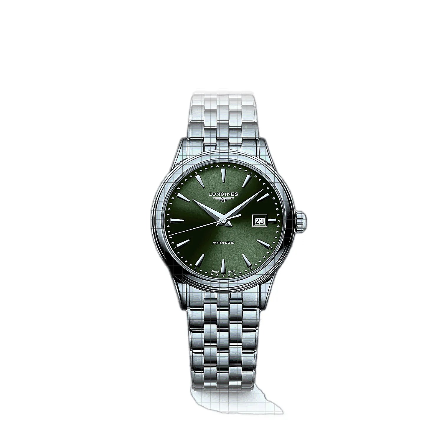 Longines-Flagship_Automatic_30mm-L43744026-53641-AP-1_e55ed67f-a0f4-4d82-b14b-ed530e1b5ed7.jpg Longines Flagship Green - Image 1