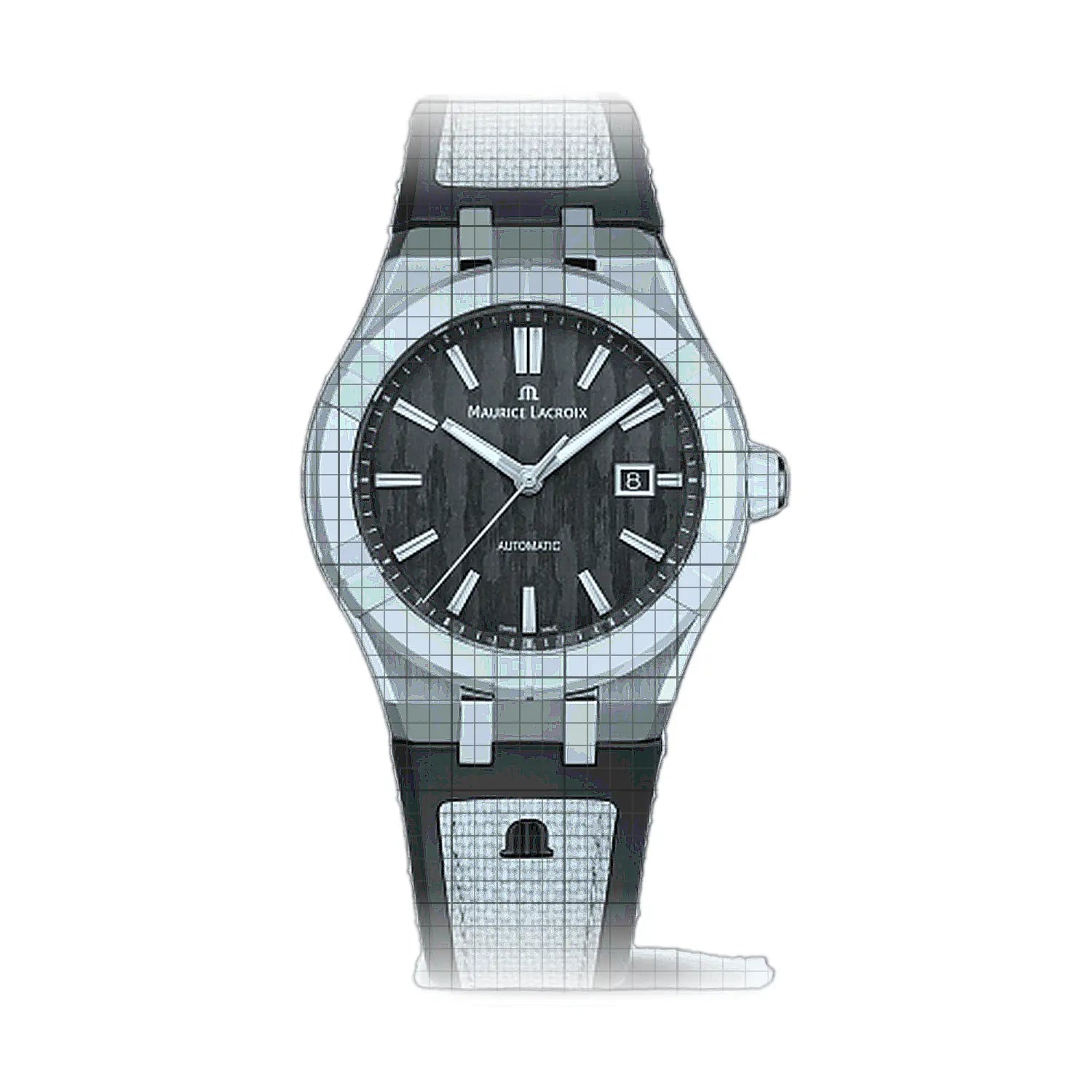 Maurice_Lacroix-Aikon_Automatic_Date_43mm-AC6008SSL703302-53692-AP-1_537e8227-5e78-4170-bafc-83c6f909eeec.jpg Maurice Lacroix Aikon Automatic Date 43mm 43mm Silver - Image 1
