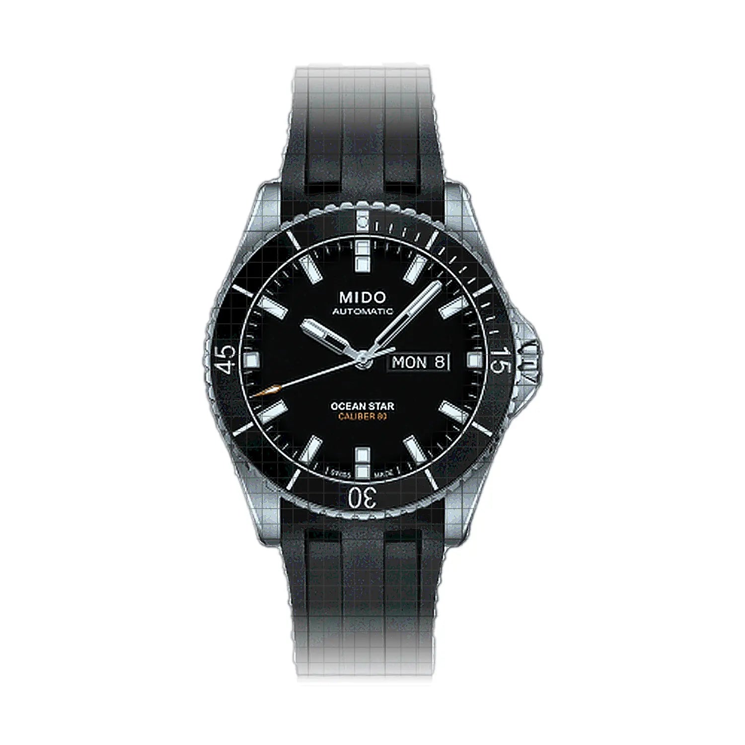 Mido-Ocean_Star_200-M0264301705100-53701-AP-1_5403b0c8-e948-4637-9276-00f1e00001d5.jpg Mido Ocean Star 200 42mm Black - Image 1