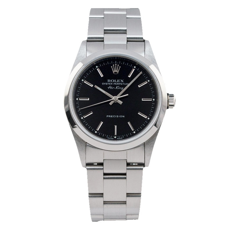 Rolex-14000.jpg Rolex Air King 34 Black Oyster 34mm CPO 1999 - Image 1