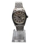 Rolex Datejust Silver Linen Jubilee 36 CPO 1978