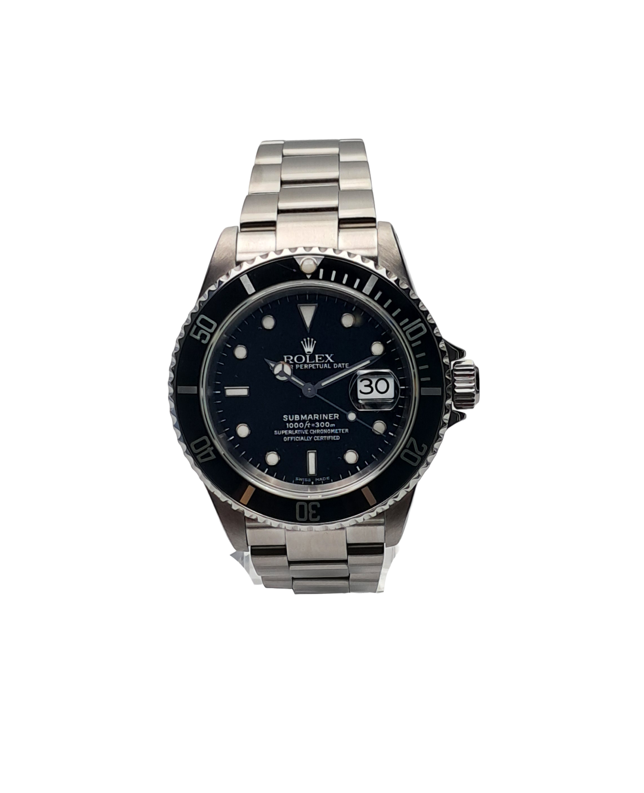 Rolex-Submariner-16610-56519-1_1cccab6f-91f2-41ec-bf40-d9bd4d248e7e.png Rolex Submariner Date Black Oyster 40 CPO 2001 - Image 1