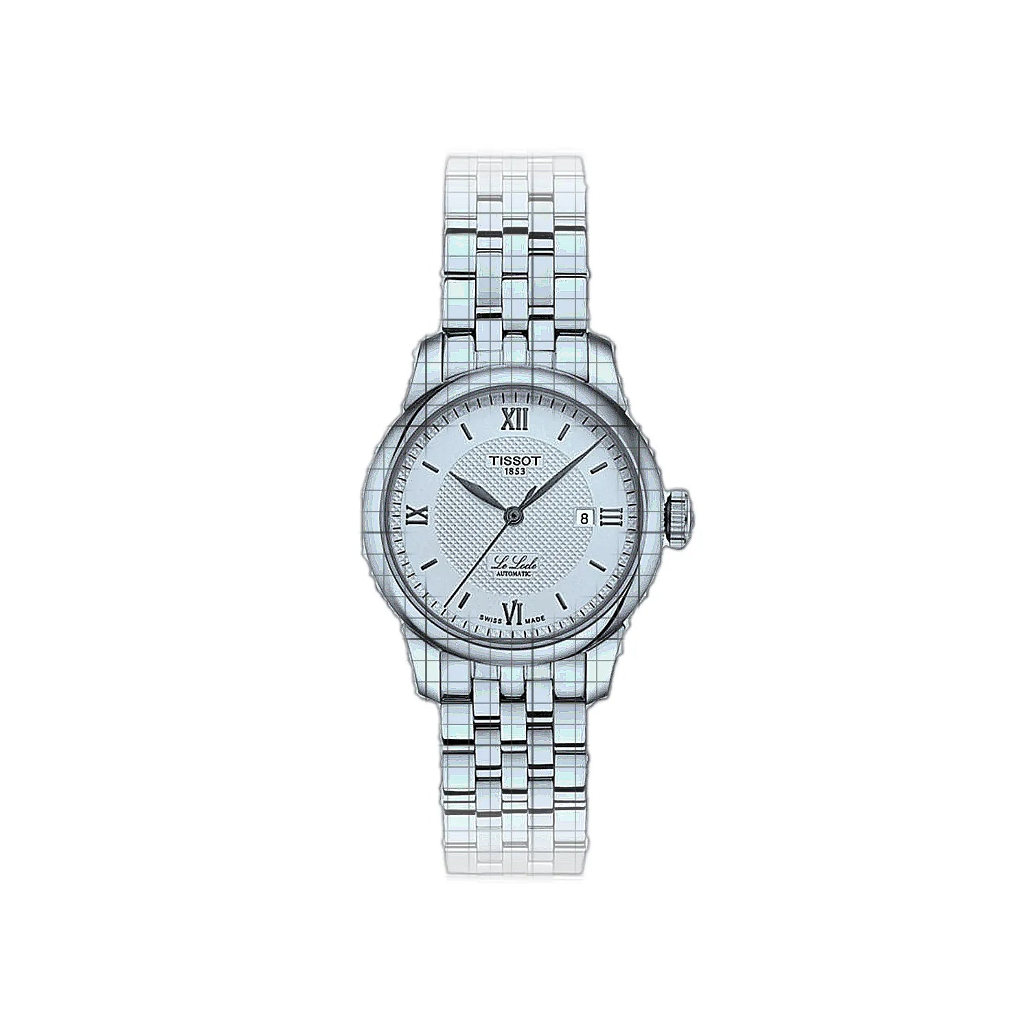 Tissot-Le_Locle_Automatic_Lady-T0062071103800-53895-AP-1_ea5c60f4-7e05-479b-8637-43f9045583bb.jpg Tissot Le Locle Automatic Lady 29mm Silver - Image 1