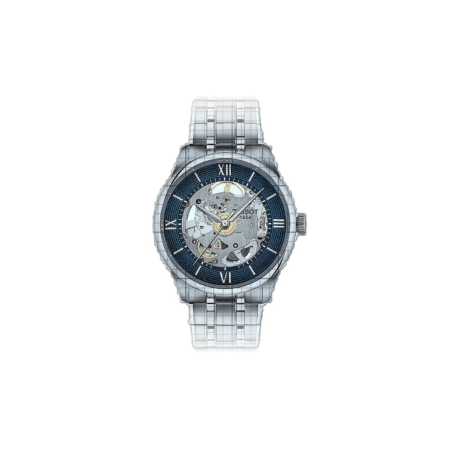 Tissot-T-Classic_Chemin_des_Tourelles_Squelette-T1398361104800-53983-AP-1_4f63c200-7b84-46f2-89c0-5be8e4fa264b.jpg Tissot T-Classic Chemin des Tourelles Squelette 39mm Blue - Image 1