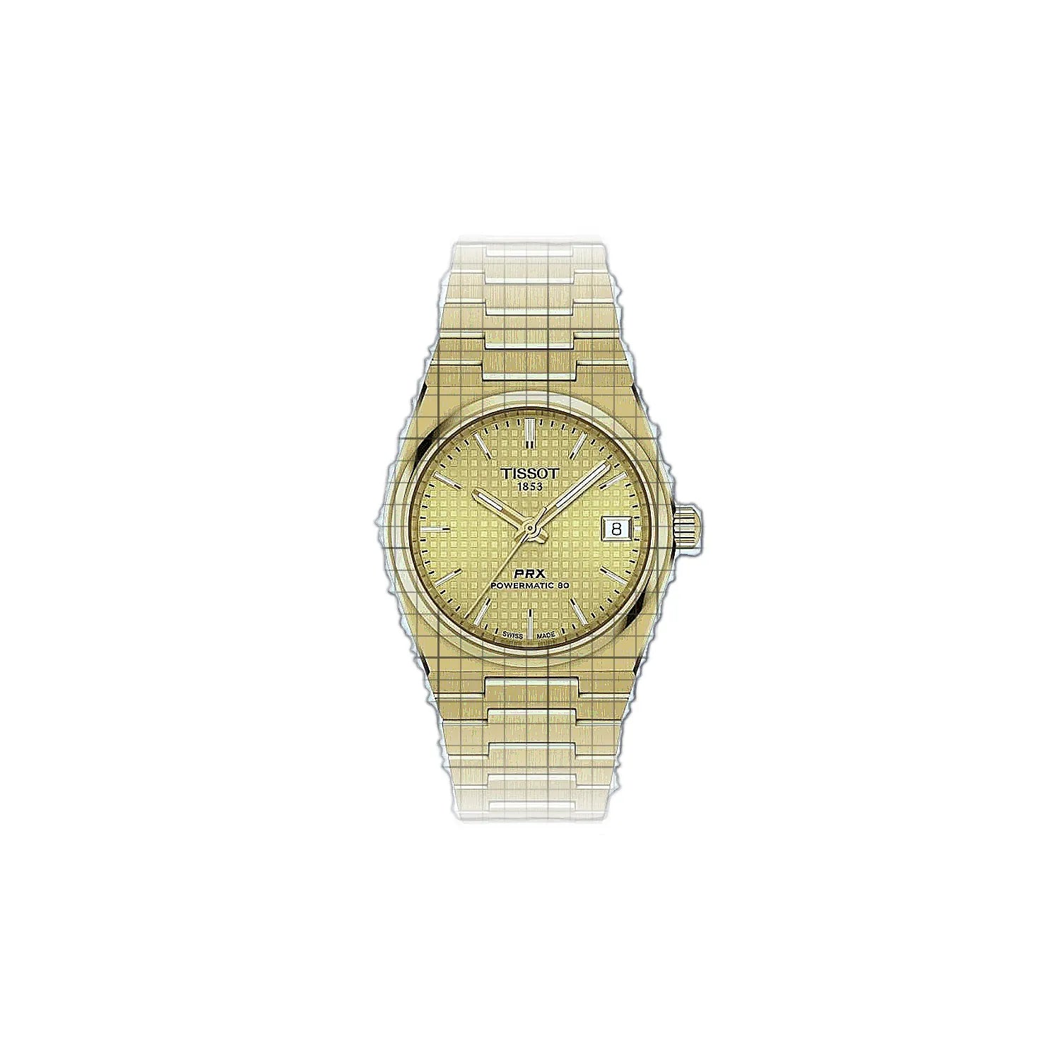 Tissot-T-Classic_PRX_Powermatic_80_35_mm-T1372073302100-53951-AP-1_c3d3717f-b498-4c34-9cbf-281582a54226.jpg Tissot PRX Powermatic 80 35 mm 35mm Champagne - Image 1