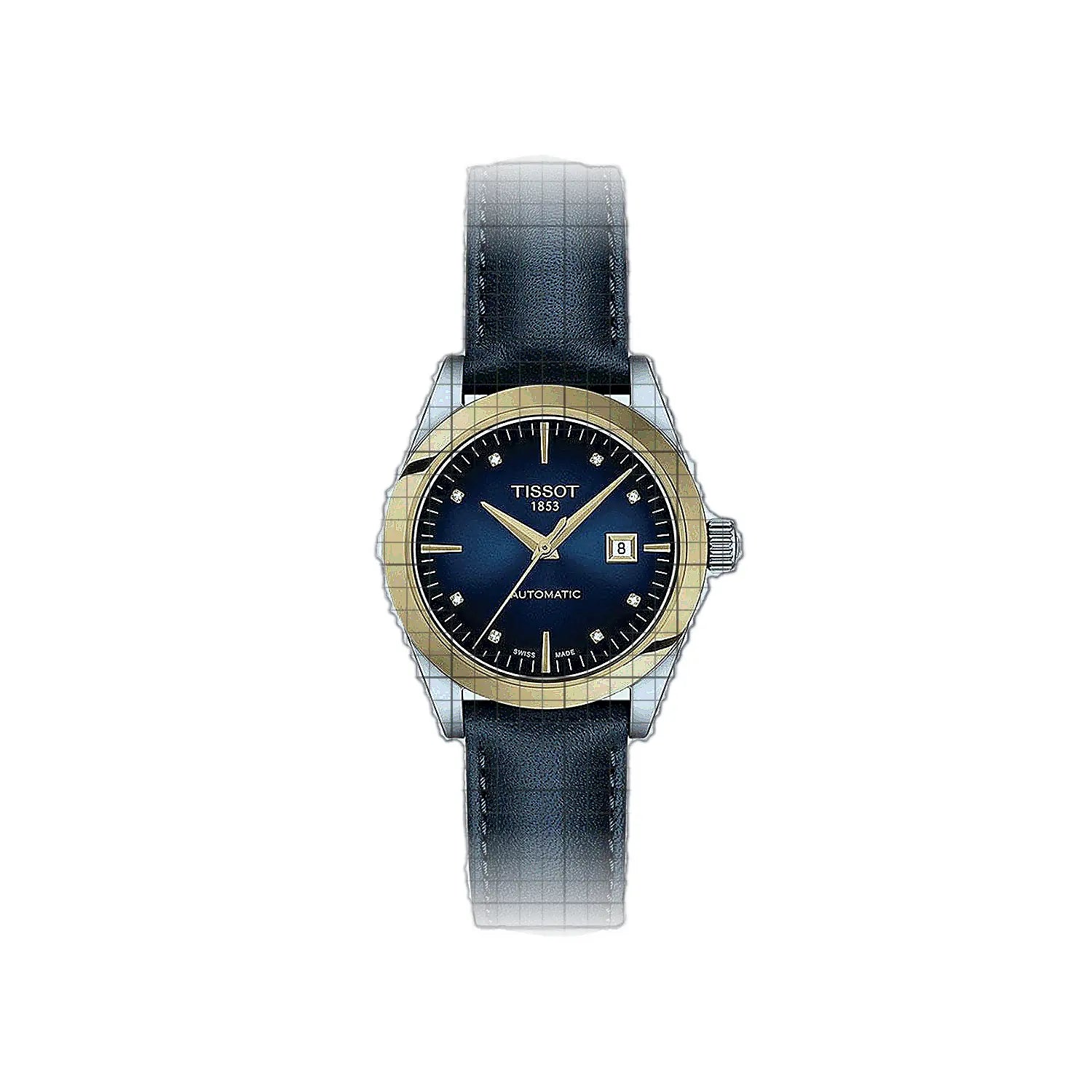 Tissot-T-Gold_T-My_Lady_Automatic_18K_Gold-T9300074604600-53998-AP-1_7173c28f-c07e-4b1e-b0bd-04c76e9675fa.jpg Tissot T-Gold T-My Lady Automatic 18K Gold 29mm Blue - Image 1