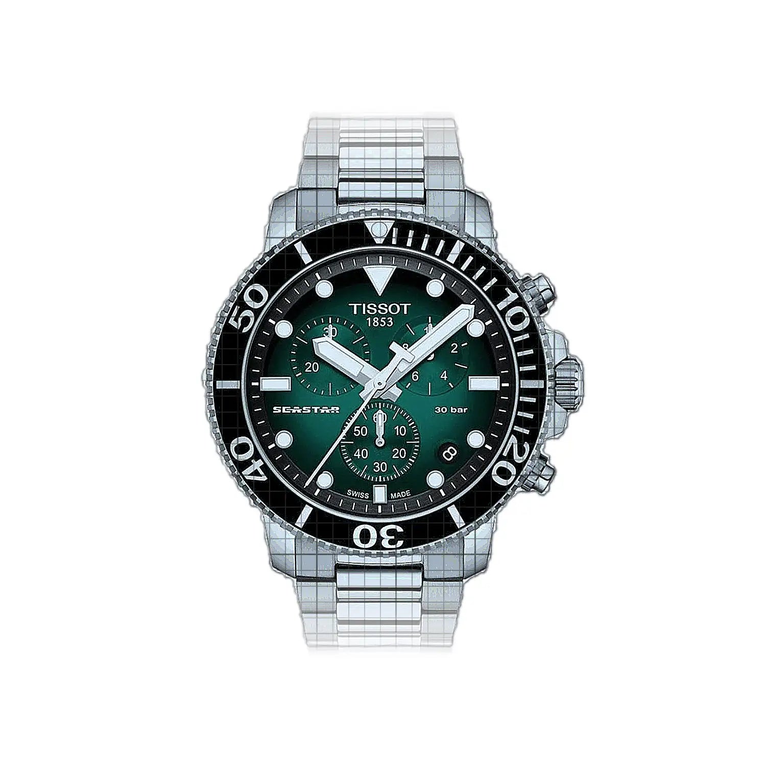 Tissot-T-Sport_Seastar_1000_Chronograph-T1204171109101-53878-AP-1_0f49e68d-ea10-4a8d-9a63-c5f41a1259a1.jpg Tissot T-Sport Seastar 1000 Chronograph 45mm Green - Image 1